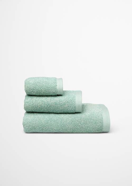 Model washandje Tijdloos gemêleerd Aquamarine - Product afbeelding 2
