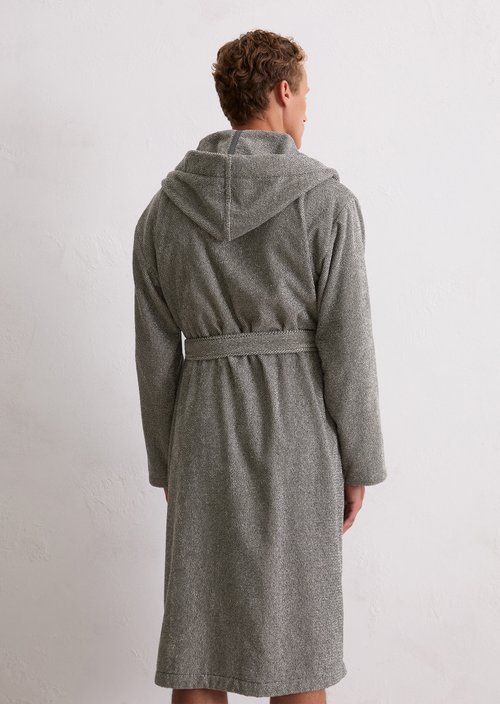 Men's bathrobe model Timeless Melange — Anthracite