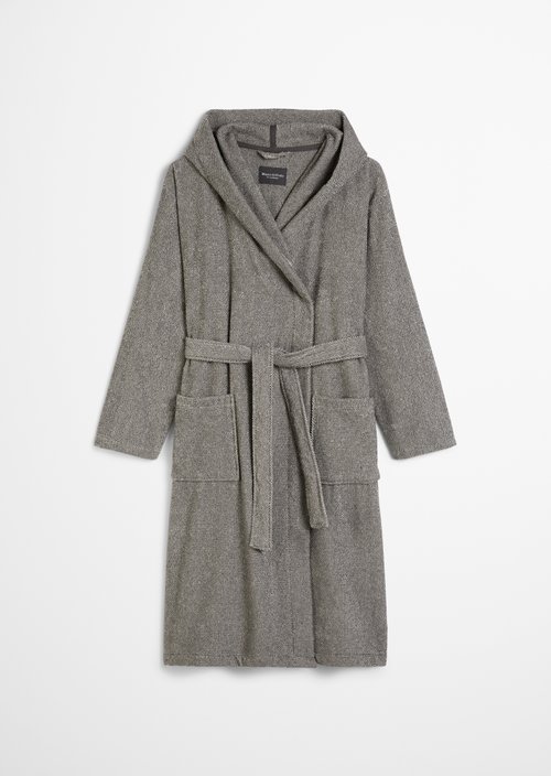 Men's bathrobe model Timeless Melange — Anthracite