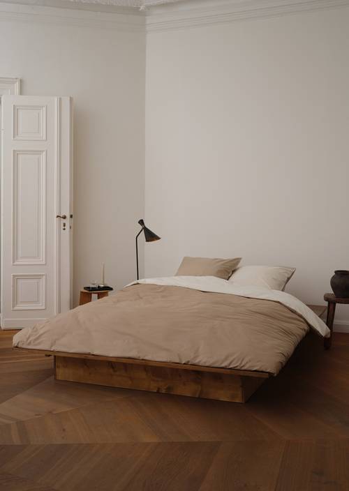 Set de linge de lit modèle Erla Earth Taupe - Image du produit 2