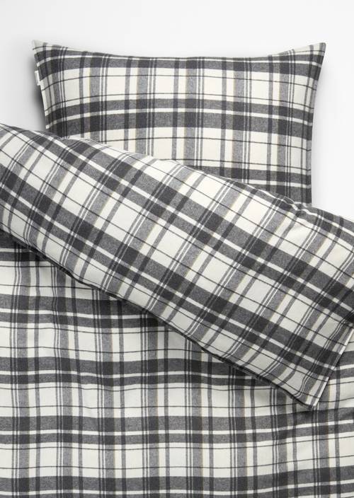 Bed linen set model check Anthracite - Product image 1
