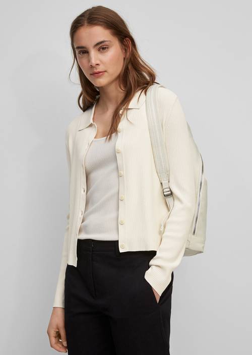 Feinstrick-Cardigan shaded sand - Produkt Bild 1