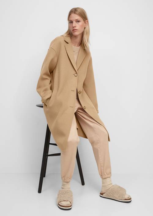 Doubleface-Mantel soft caramel - Produkt Bild 1