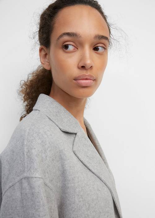 Doubleface-Mantel foggy melange - Produkt Bild 2