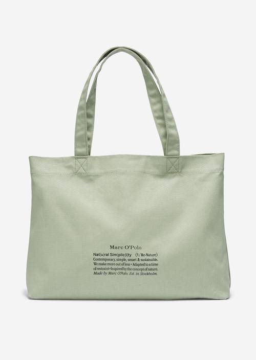 Shopper washed spearmint in vooraanzicht