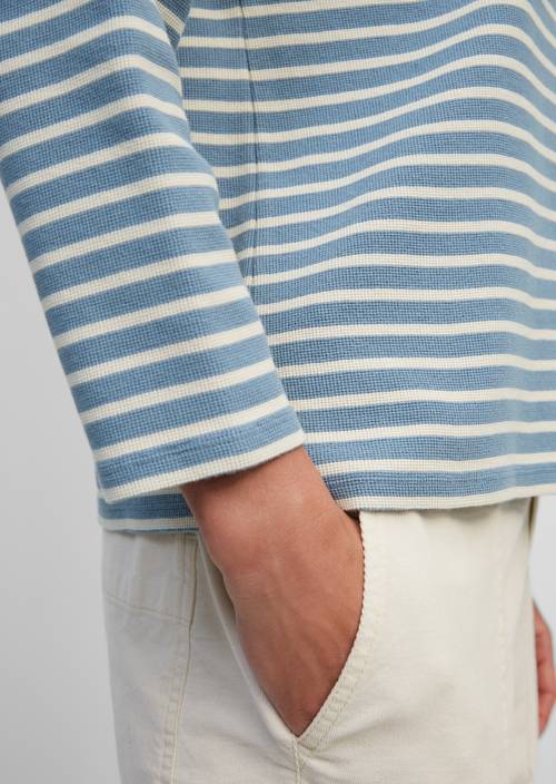 Ringel-Sweatshirt combo jersey in Detailansicht