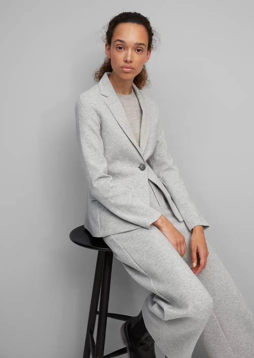 Jerseyblazer stony grey melange - Produkt Bild 1