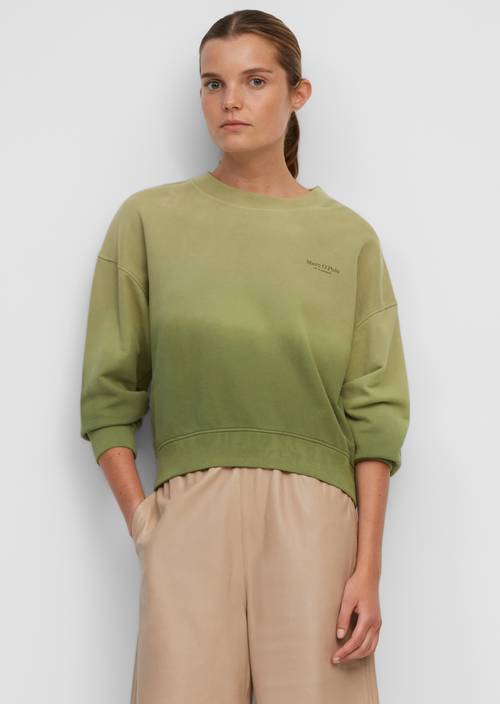 Dip-Dye-Sweatshirt multi/green shades - Produkt Bild 1
