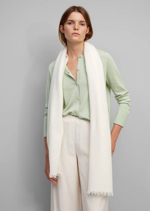Feinstrick-Cardigan washed spearmint in Frontalansicht