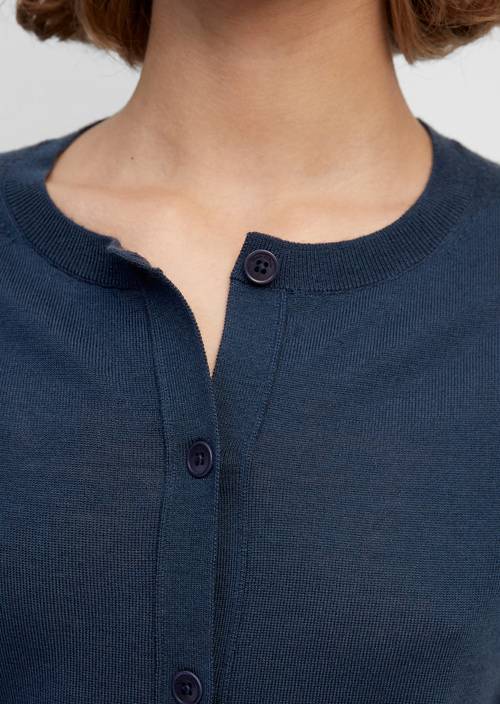 Feinstrick-Cardigan breezy sea in Detailansicht