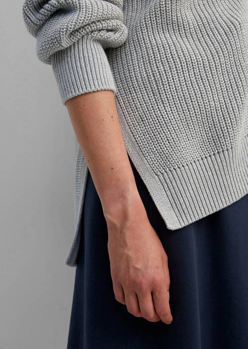 V-Neck-Cardigan foggy melange - Imagen del producto 2