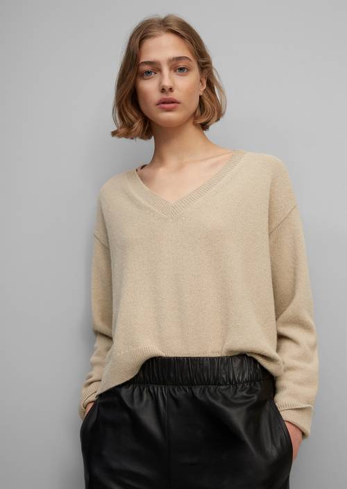 Alpaka Marc O Polo V Ausschnitt Pullover V- Neck-Pullover Aus