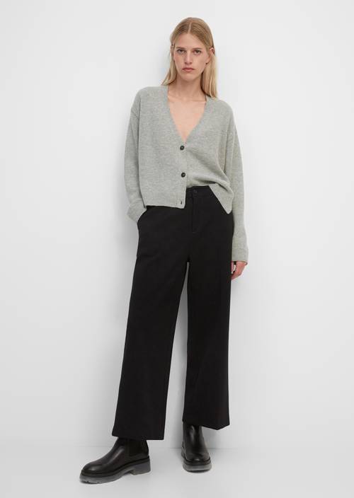 V-neck cardigan foggy melange - Product image 1