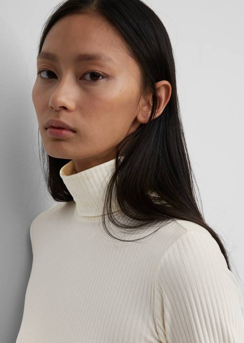 Rollkragen-Longsleeve chalky sand - Produkt Bild 1