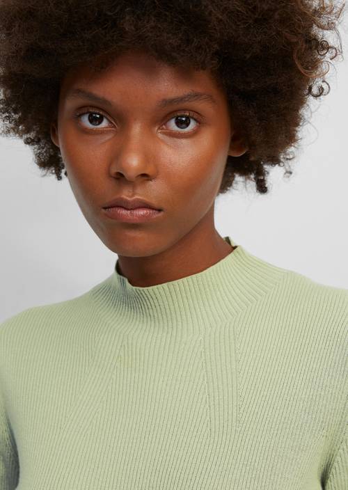 Pulovr s rolákovým límcem washed spearmint - Obrázek produktu 2