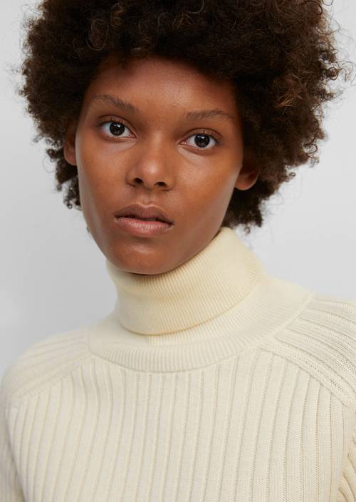 Polo neck jumper chalky sand - Product image 2