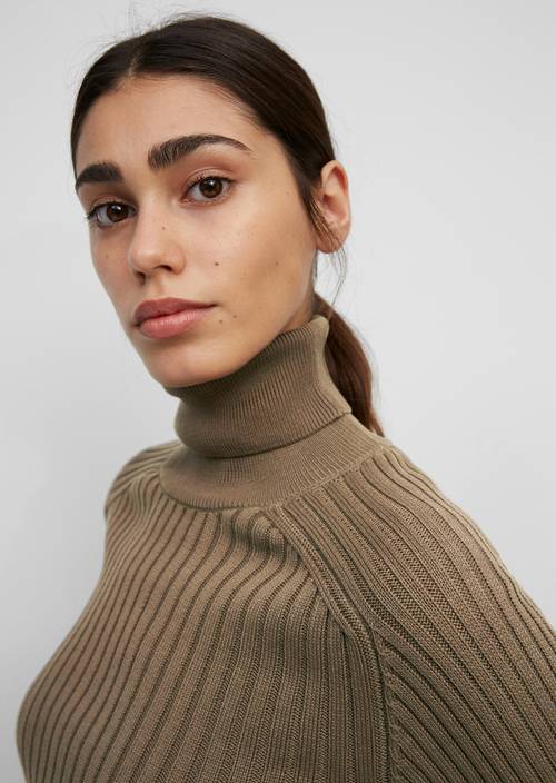 Polo neck jumper nutshell brown - Product image 2