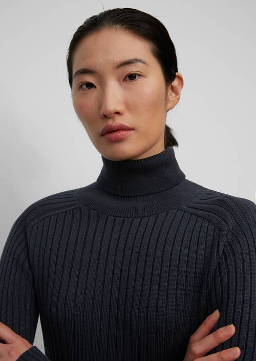 Polo neck jumper deep blue sea - Product image 1