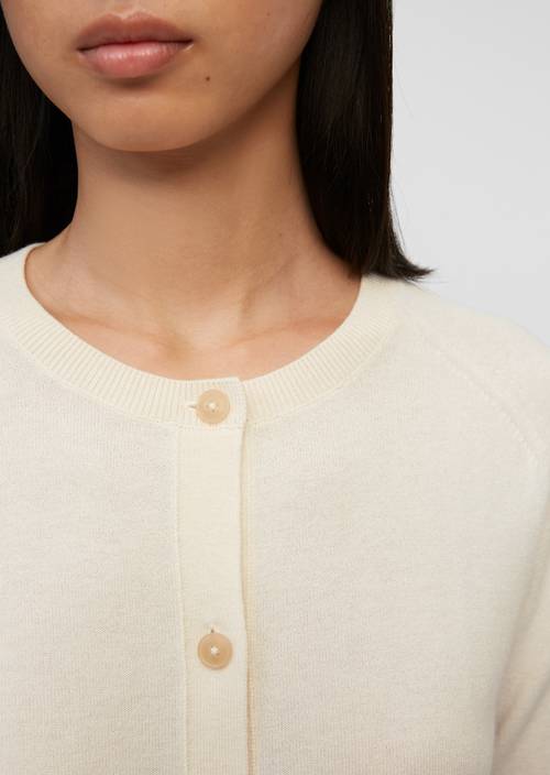 Fine knit cardigan chalky sand - Product image 2