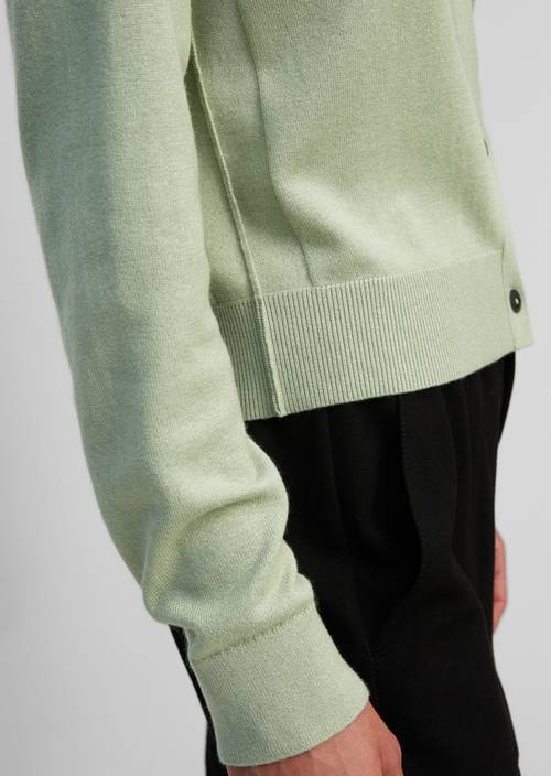 Fine knit cardigan washed spearmint - Product image 2