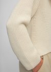 V-neck cardigan made from organic cotton yarn - beige V-neck cardigan made from organic cotton yarn - beige