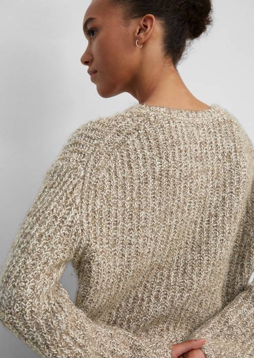 Pull-over en fil retors multi/nutshell brown - Image du produit 2