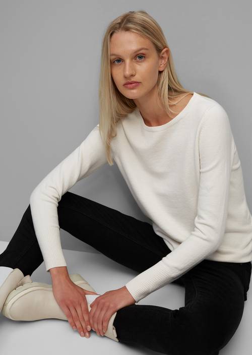 Rundhals-Pullover chalky sand - Immagine del prodotto 1