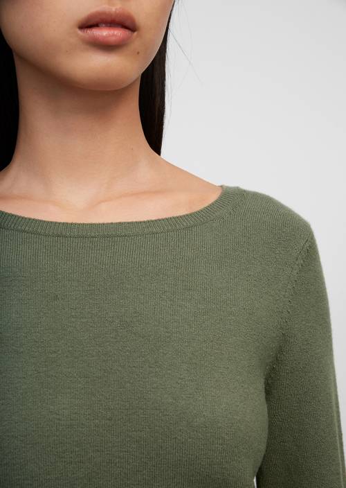Rundhals-Pullover fresh moss - Immagine del prodotto 2