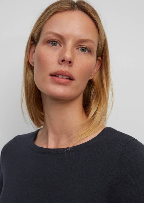Rundhals-Pullover deep blue sea - Immagine del prodotto 2