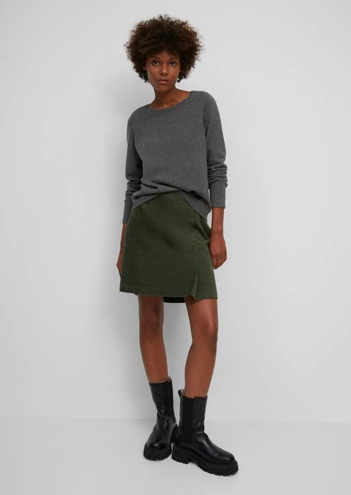 Round neck jumper deep stone melange - Product image 1