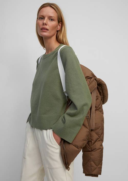 Pull-over à encolure ronde fresh moss - Image du produit 1