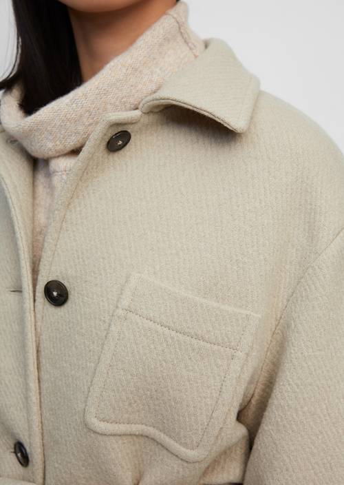 Jacke mit Gürtel winter wheat melange - Produkt Bild 2