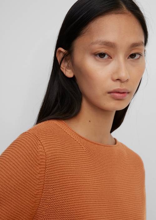 Strickpullover bright rustic orange - Produkt Bild 2