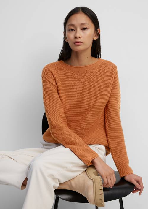 Strickpullover bright rustic orange - Produkt Bild 1