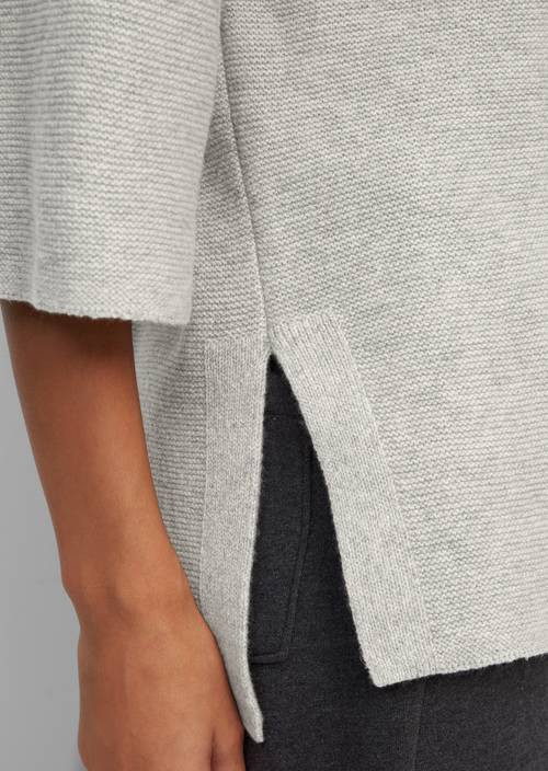 Knitted jumper in a cape style foggy melange - Product image 2