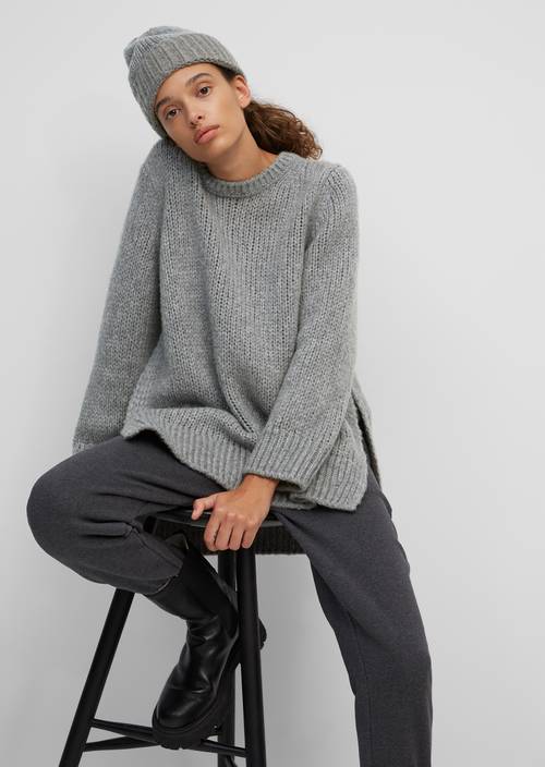 Sweter z grubej dzianiny multi/foggy horizon - Obraz produktu 1