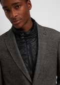 Tailored jacket With a zipped-off inlay - gray | Clothing