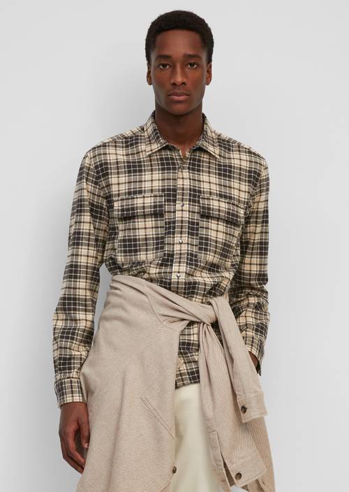 Langarm-Hemd regular multi/casabella brown - Produkt Bild 1