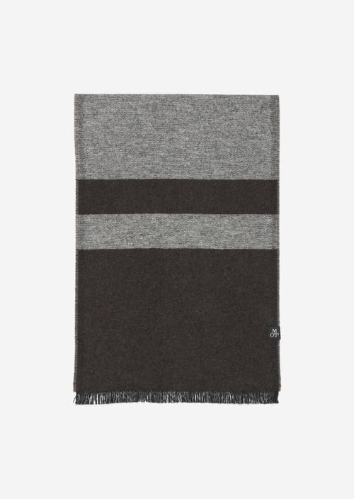 Geweven sjaal midnight oil in vooraanzicht