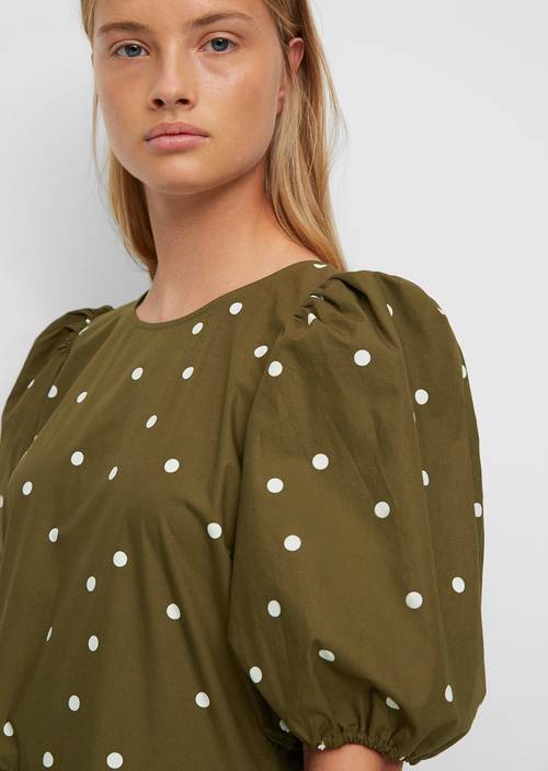 Popeline-Stufenkleid multi/burnished logs in Detailansicht