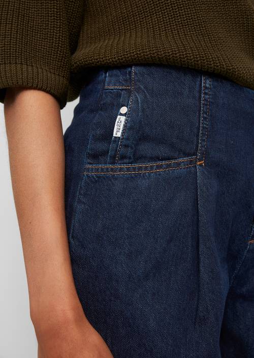 Bundfalten-Jeans multi/dark blue rinse in Detailansicht