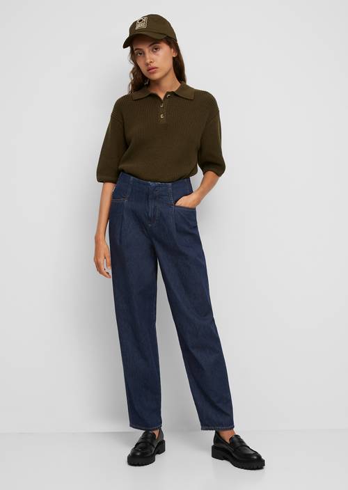 Bundfalten-Jeans multi/dark blue rinse in Frontalansicht