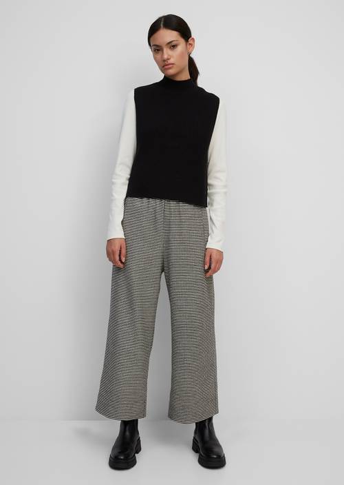 Hahnentritt-Culotte multi/black in Frontalansicht