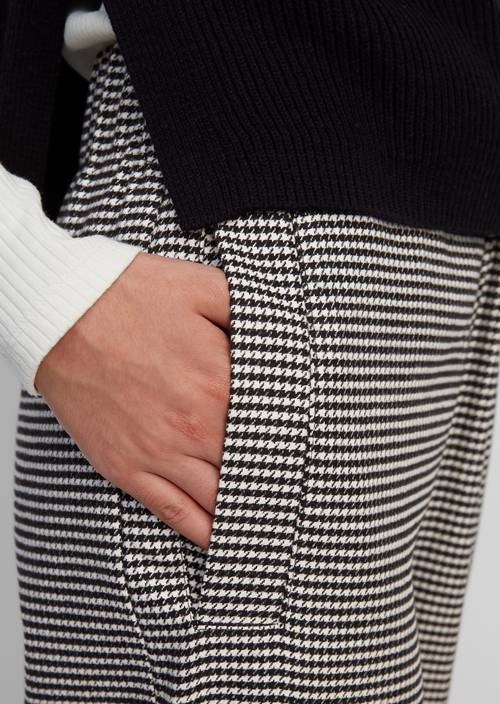 Hahnentritt-Culotte multi/black in Detailansicht