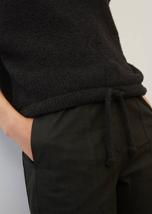 Sweter bez rękawów, fason loose black w widoku szczegółowym