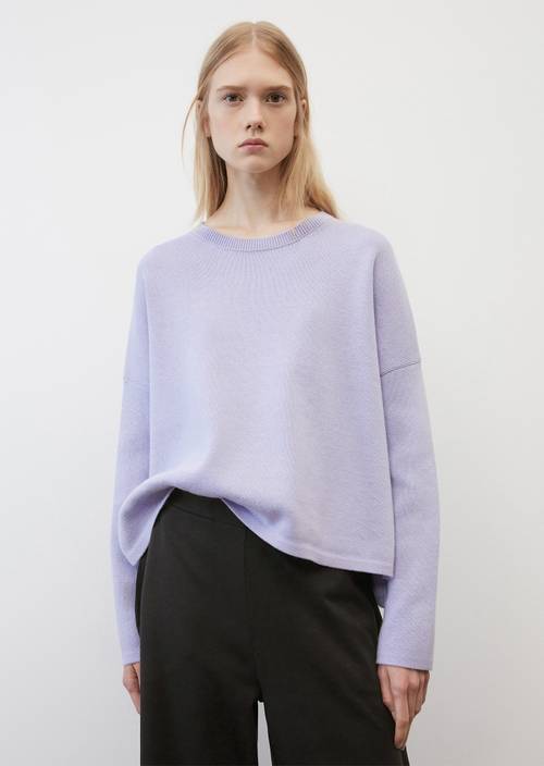 Oversize-Pullover im Cape-Stil lavender field in Frontalansicht