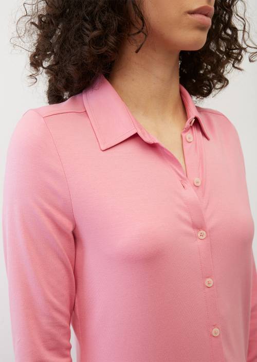 Jersey-Bluse regular wild rose in Detailansicht