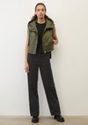 Cropped hooded quilted bodywarmer made of recycled ripstop Cropped hooded quilted bodywarmer made of recycled ripstop