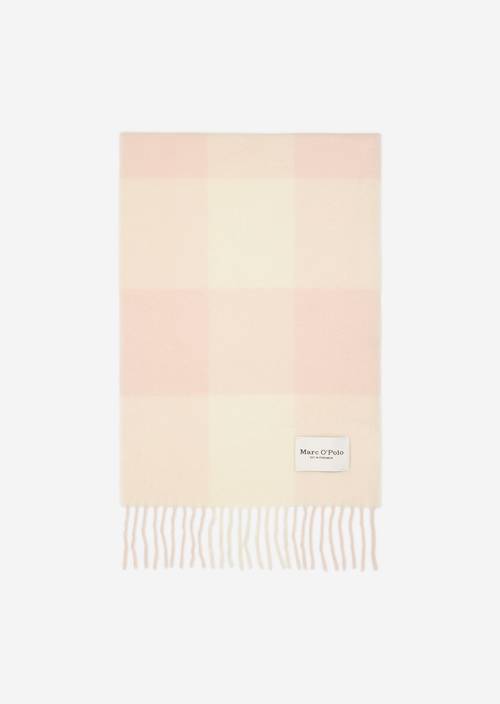 Vlněná šála multi/blushed cream v předním pohledu