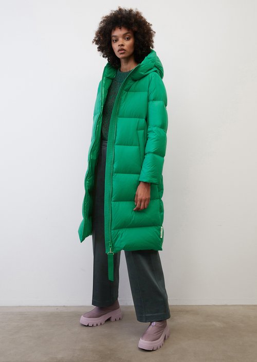 Wittchen Daunenmantel Damen GrÃ¼n Mit Kapuze IQ Studio Maxi